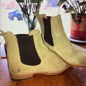 Frye Tan Suede Boots